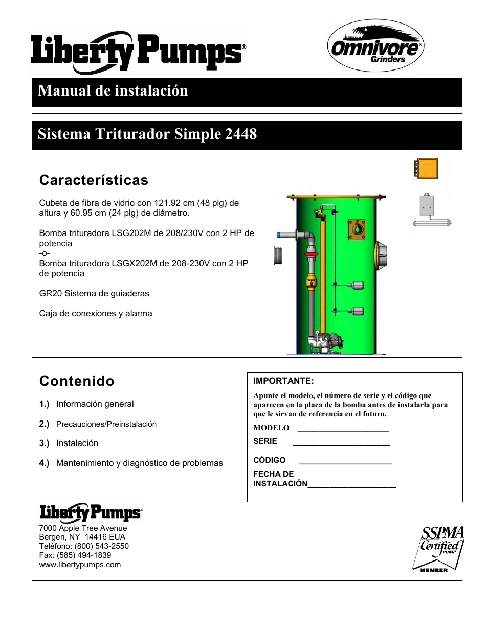 Liberty Pumps 2448-Series User Manual | Page 5 / 12