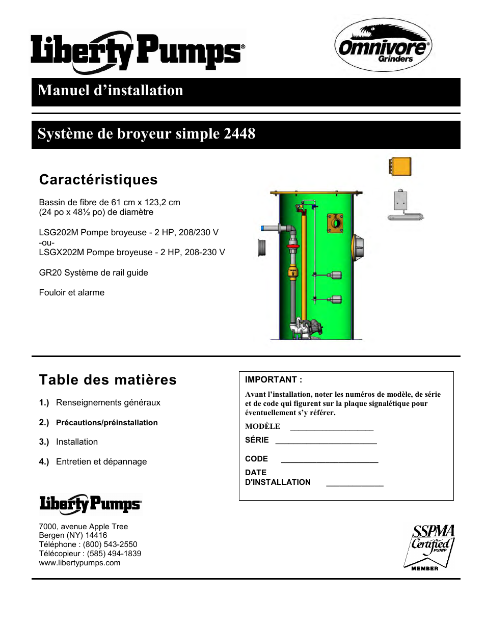 Liberty Pumps 2448-Series User Manual | Page 9 / 12