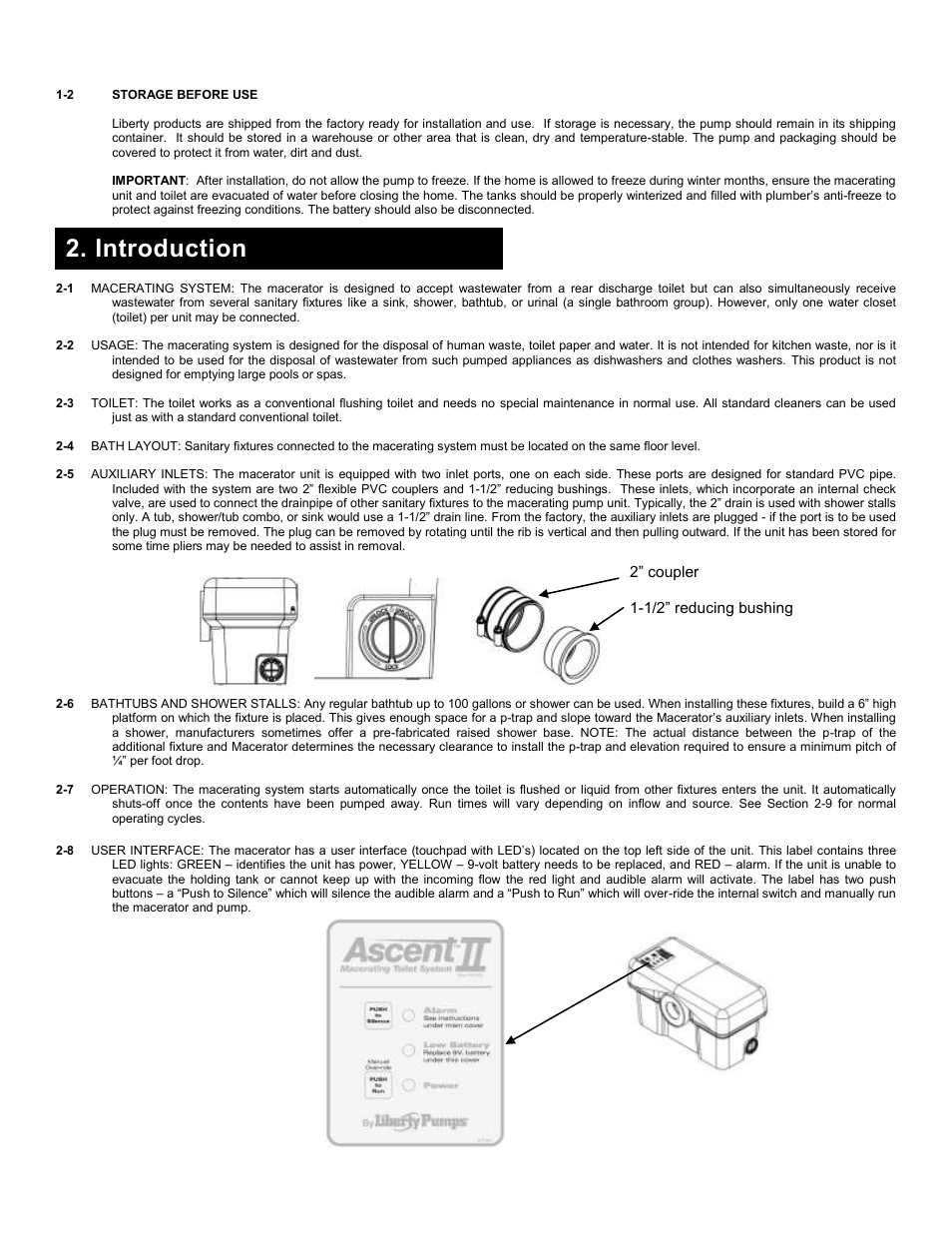 Introduction | Liberty Pumps Ascent II User Manual | Page 3 / 55