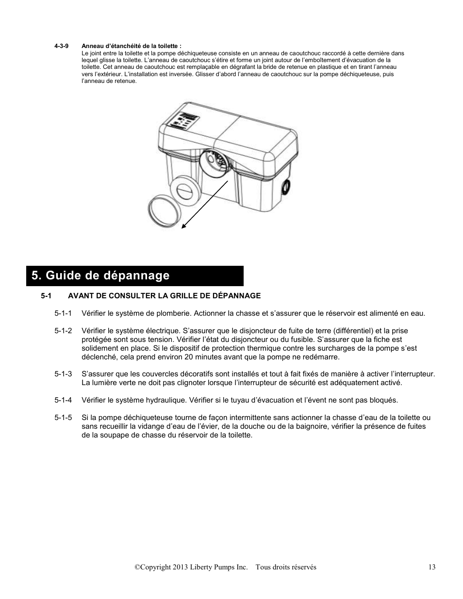 Guide de dépannage | Liberty Pumps Ascent II User Manual | Page 49 / 55