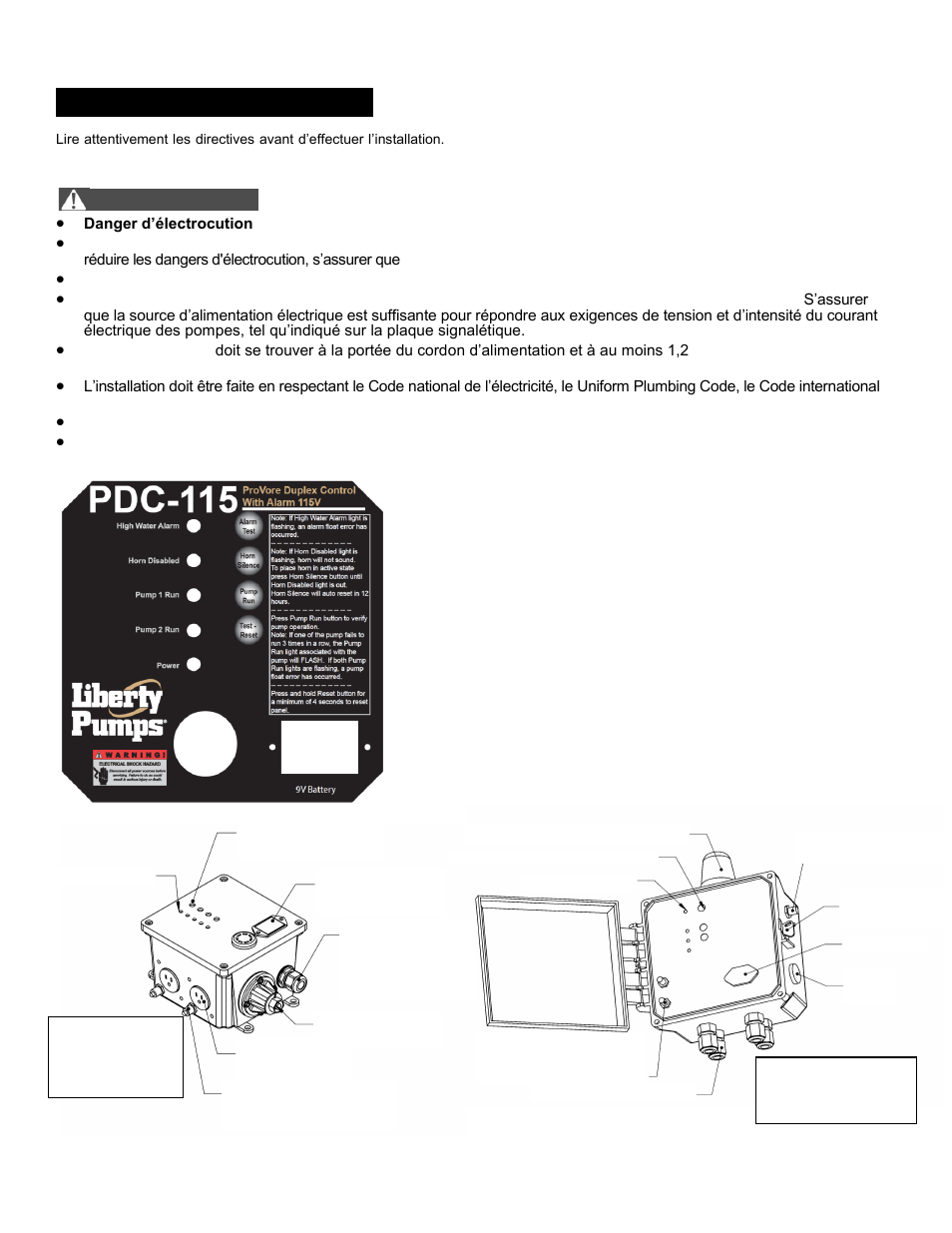 Renseignements généraux | Liberty Pumps PDC-Series User Manual | Page 15 / 20