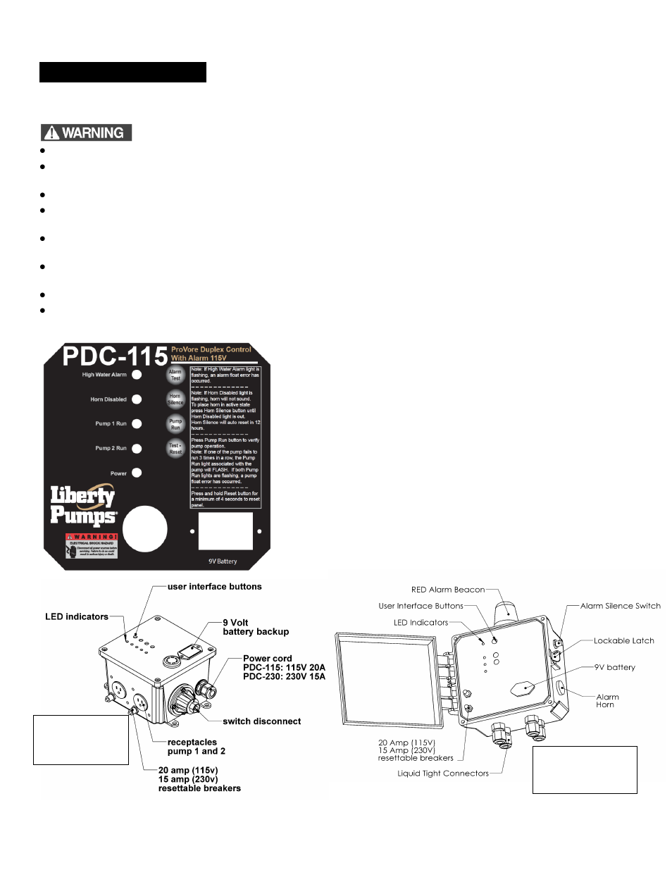 General information | Liberty Pumps PDC-Series User Manual | Page 2 / 20