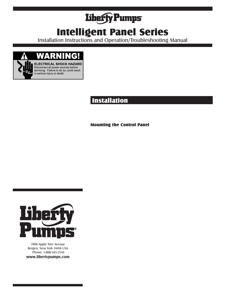 Liberty Pumps IP-Series User Manual | 6 pages