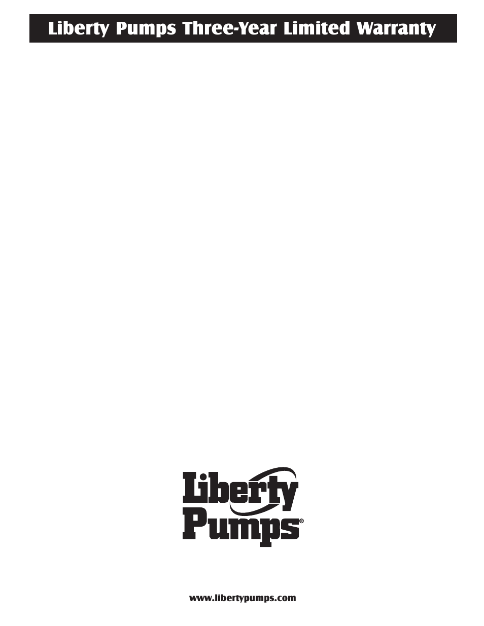 Liberty pumps three-year limited warranty | Liberty Pumps AE-Series User Manual | Page 6 / 12