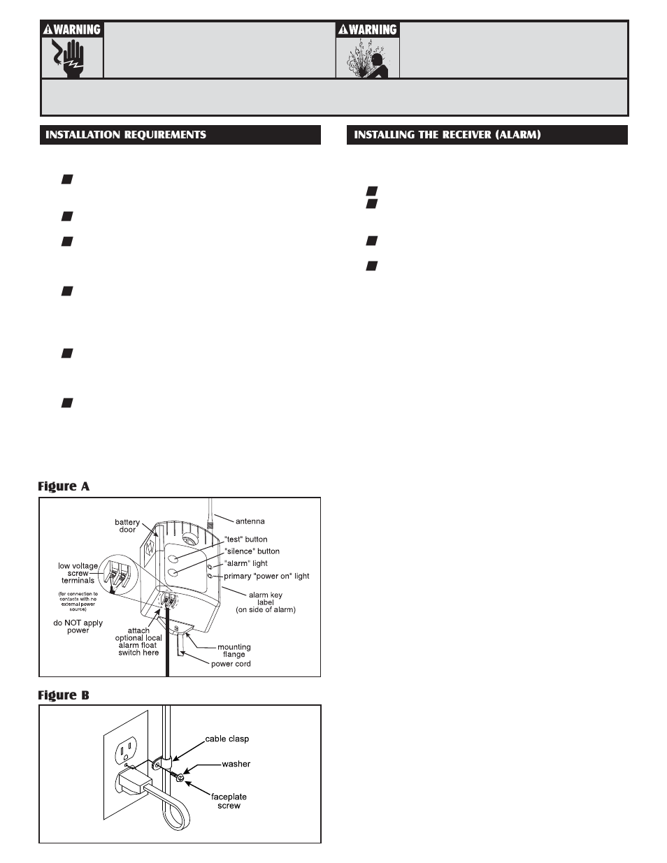 Figure b figure a | Liberty Pumps ALM-2R User Manual | Page 2 / 12