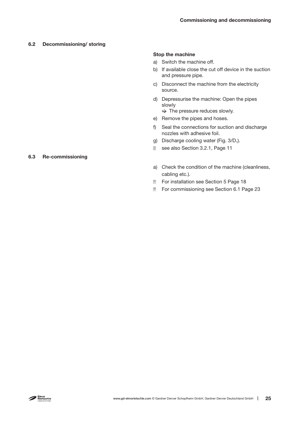 Elmo Rietschle S-VSI 300(42) User Manual | Page 25 / 38