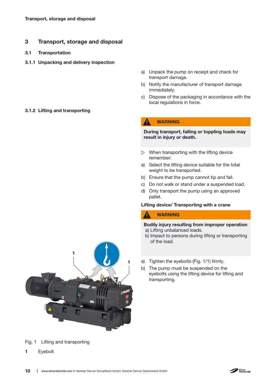 Elmo Rietschle S-VSI 300(44) User Manual | Page 10 / 36