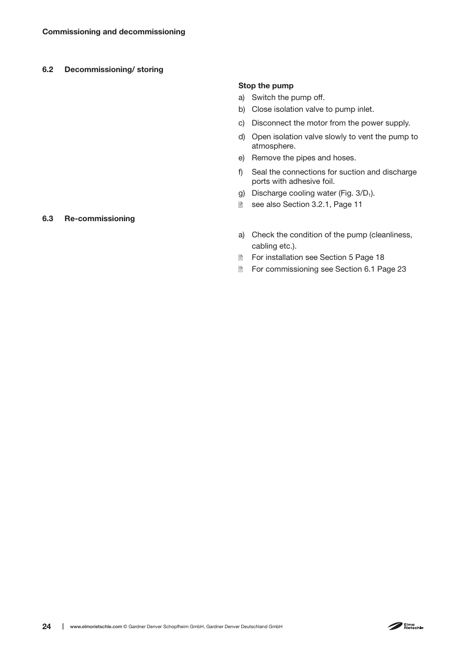 Elmo Rietschle S-VSI 300(44) User Manual | Page 24 / 36