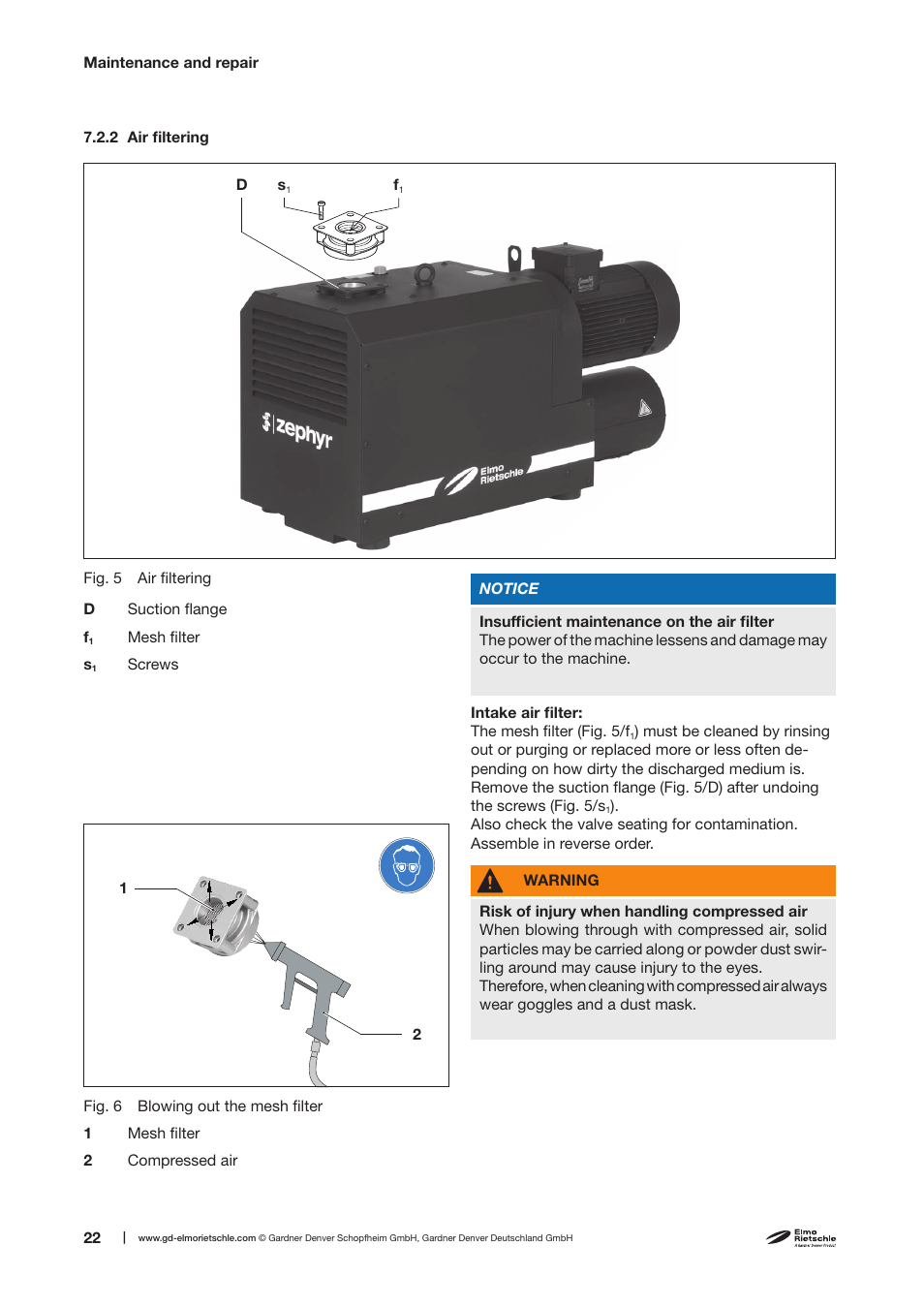 Elmo Rietschle C-VLR 301 User Manual | Page 22 / 30