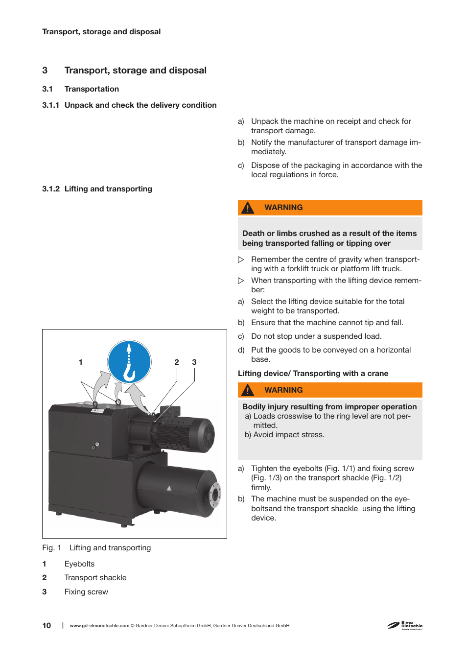 Elmo Rietschle C-VLR 1000 User Manual | Page 10 / 28