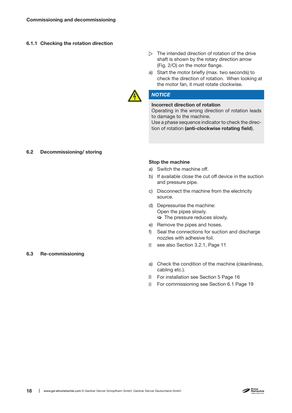 Elmo Rietschle C-VLR 1000 User Manual | Page 18 / 28