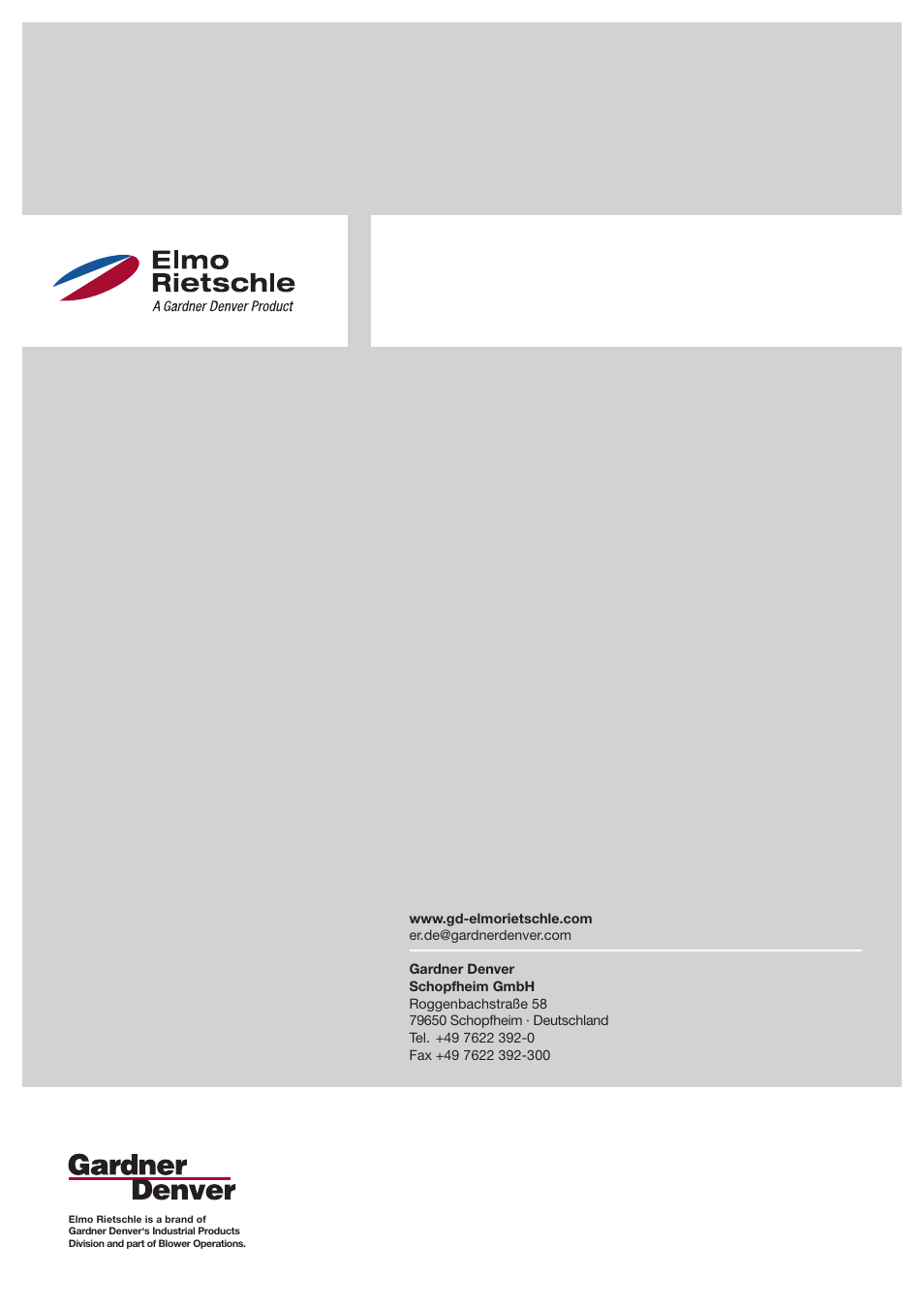 Elmo Rietschle C-KLR 80/140 User Manual | Page 28 / 30