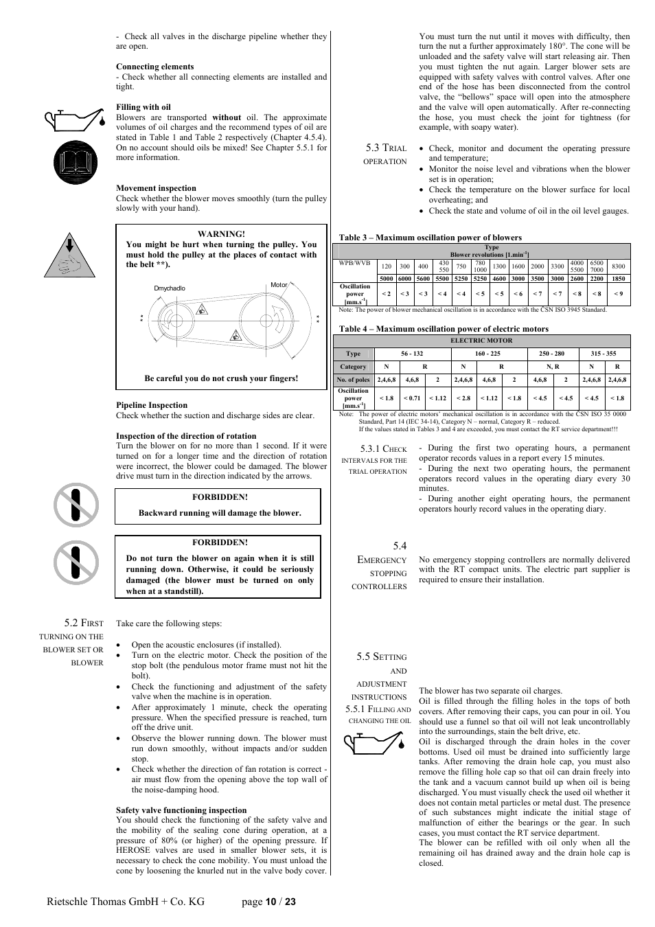 Rietschle thomas gmbh + co. kg page | Elmo Rietschle R-WPB User Manual | Page 10 / 23