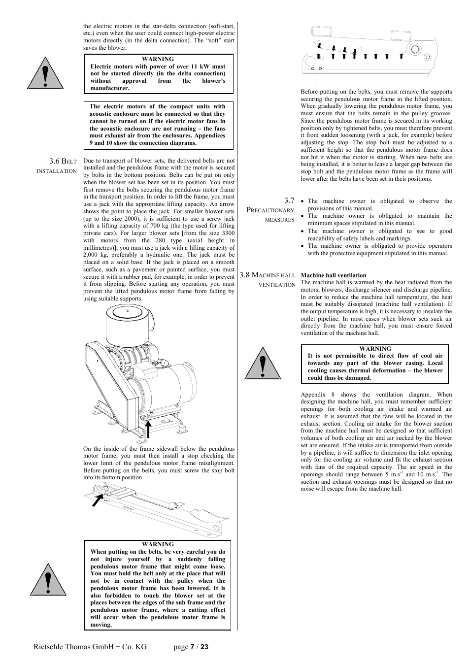 Rietschle thomas gmbh + co. kg page | Elmo Rietschle R-WPB User Manual | Page 7 / 23