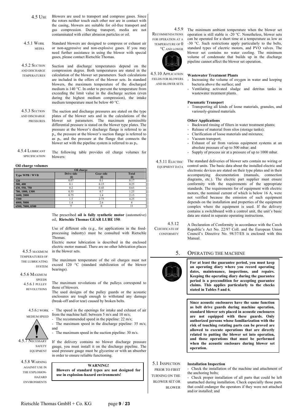 Rietschle thomas gmbh + co. kg page | Elmo Rietschle R-WPB User Manual | Page 9 / 23