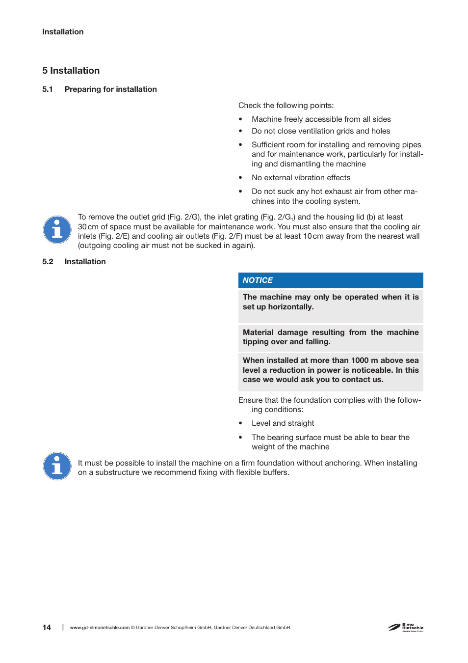 Elmo Rietschle V-DTN 6/10/15/25/40 User Manual | Page 14 / 30
