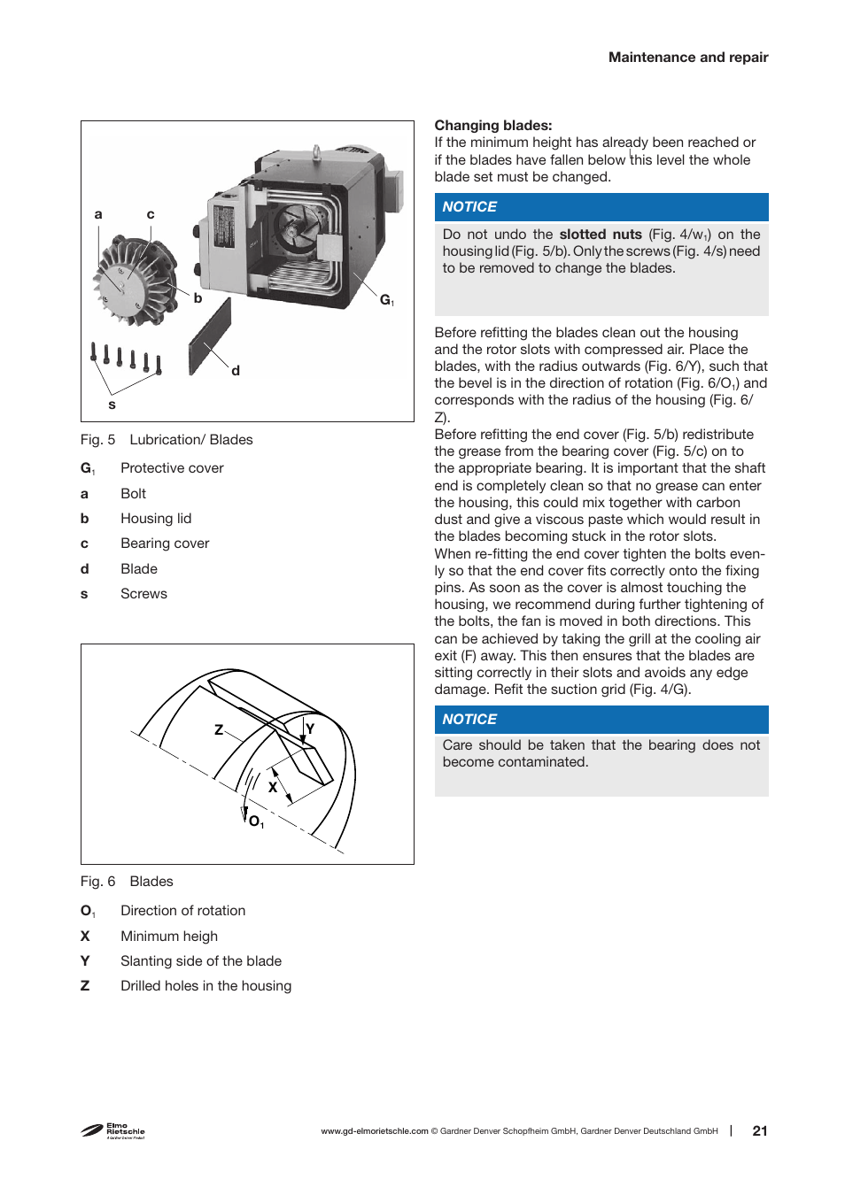 Elmo Rietschle V-DTA 60/80/100/140 User Manual | Page 21 / 32