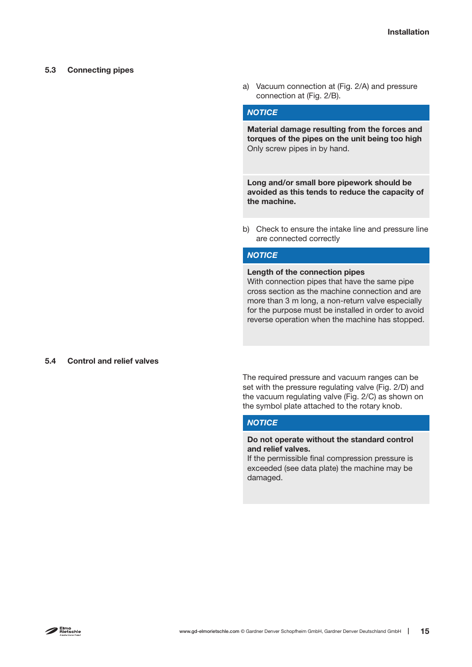 Elmo Rietschle V-KTA 80/5 User Manual | Page 15 / 32