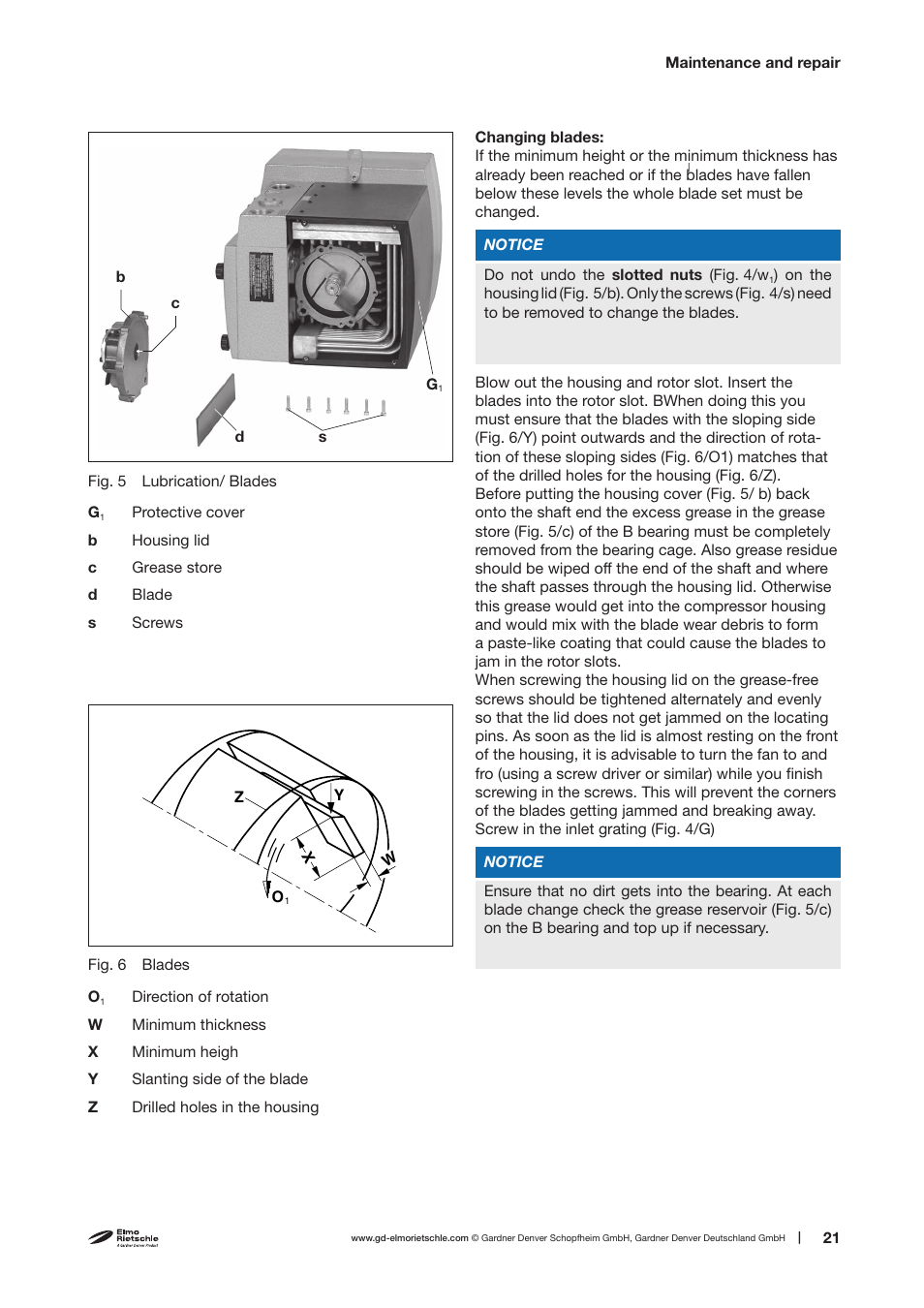 Elmo Rietschle V-VTR 100/140 User Manual | Page 21 / 32