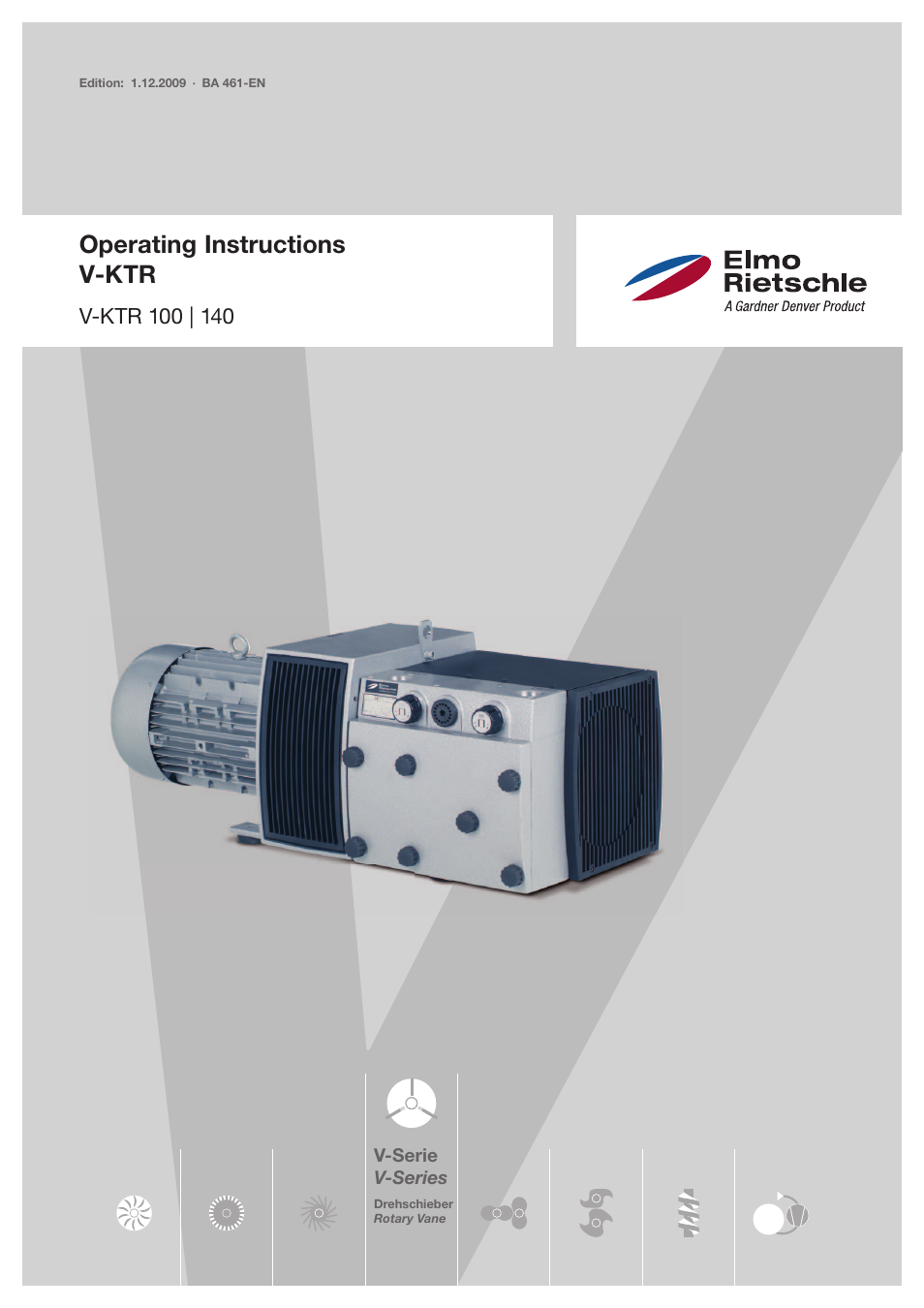 Elmo Rietschle V-KTR 100/140 User Manual | 32 pages