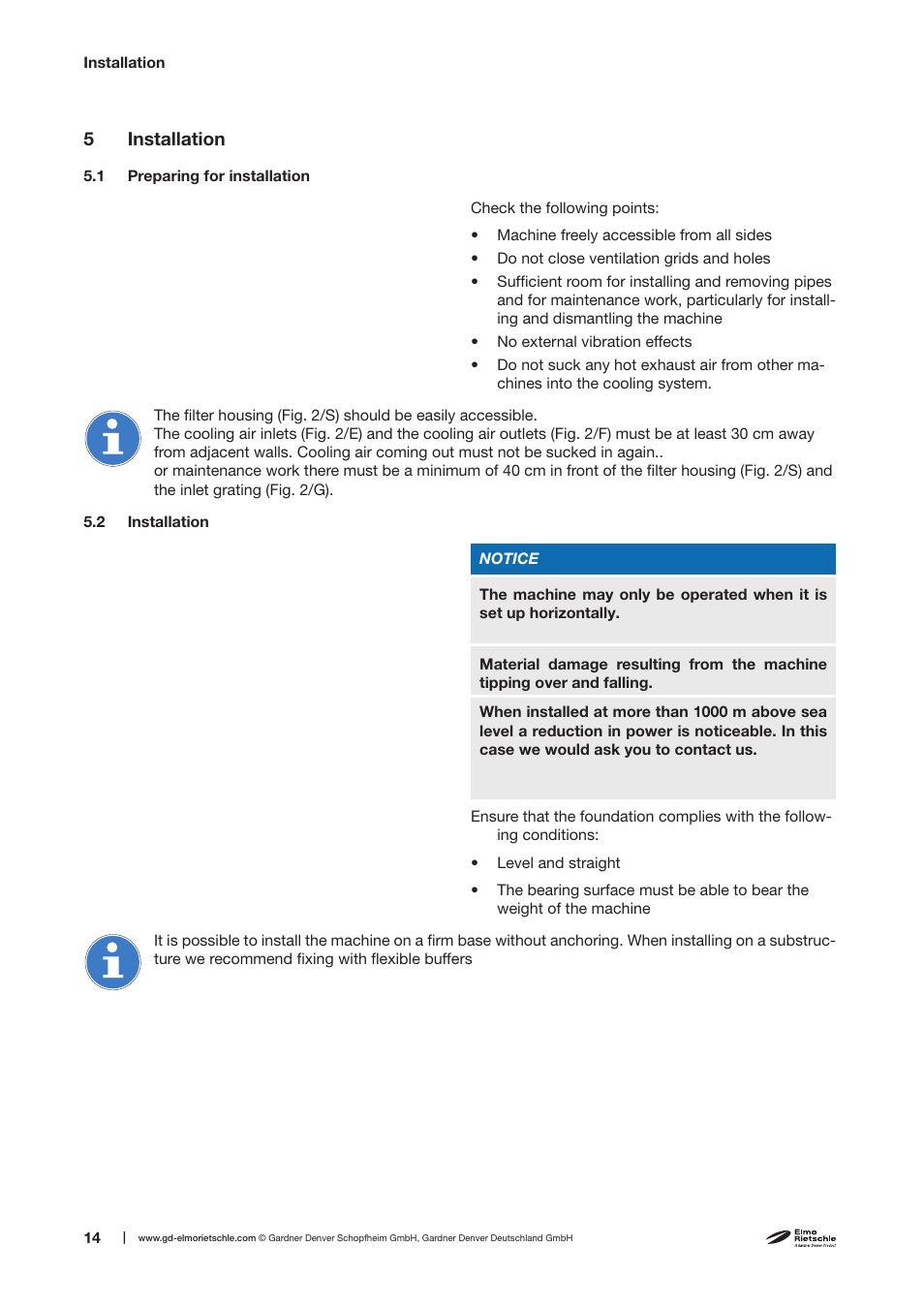 Elmo Rietschle V-KTR 100/140 User Manual | Page 14 / 32