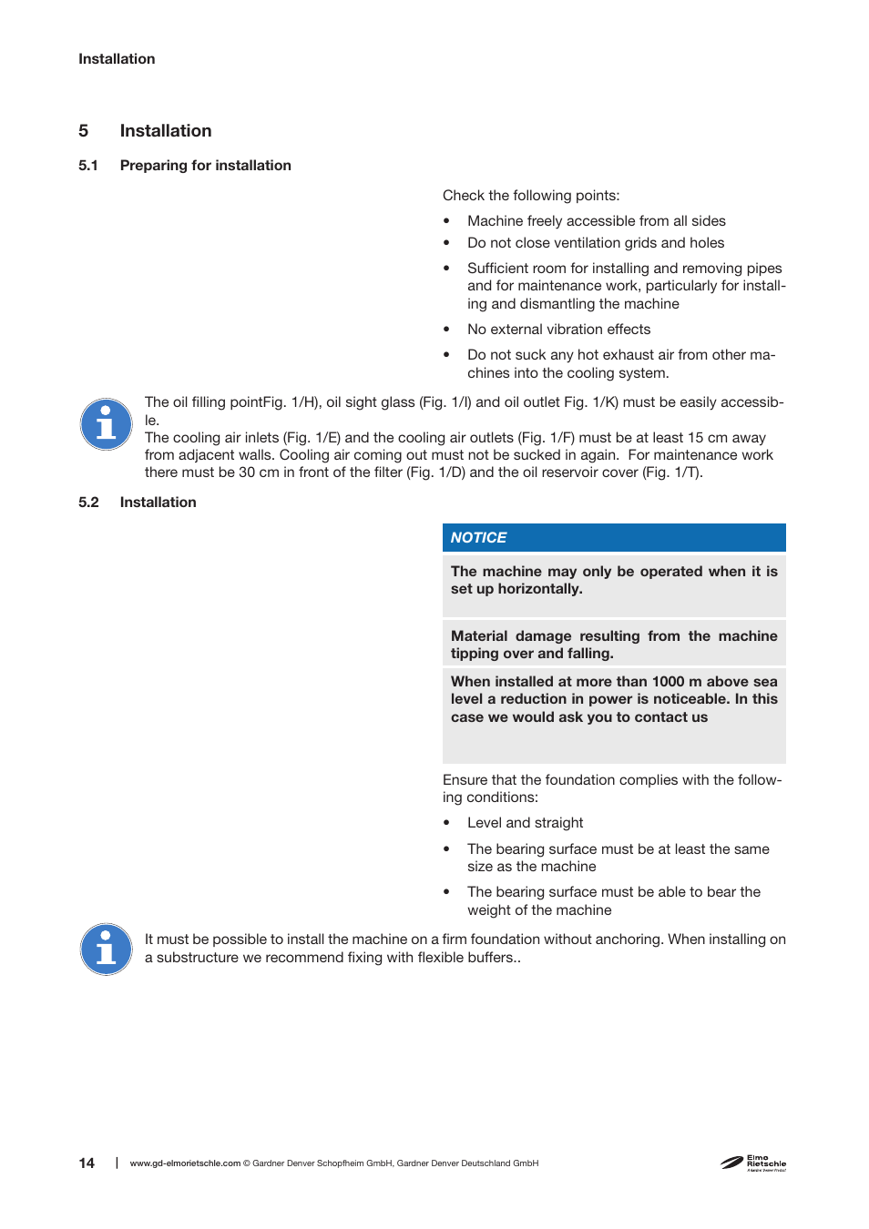 Elmo Rietschle V-VGC 4/6 User Manual | Page 14 / 30