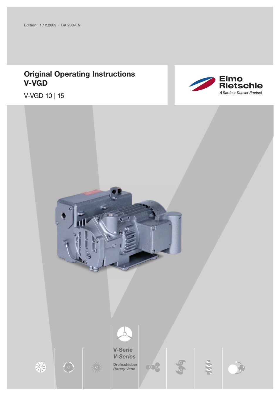 Elmo Rietschle V-VGD 10/15 User Manual | 32 pages