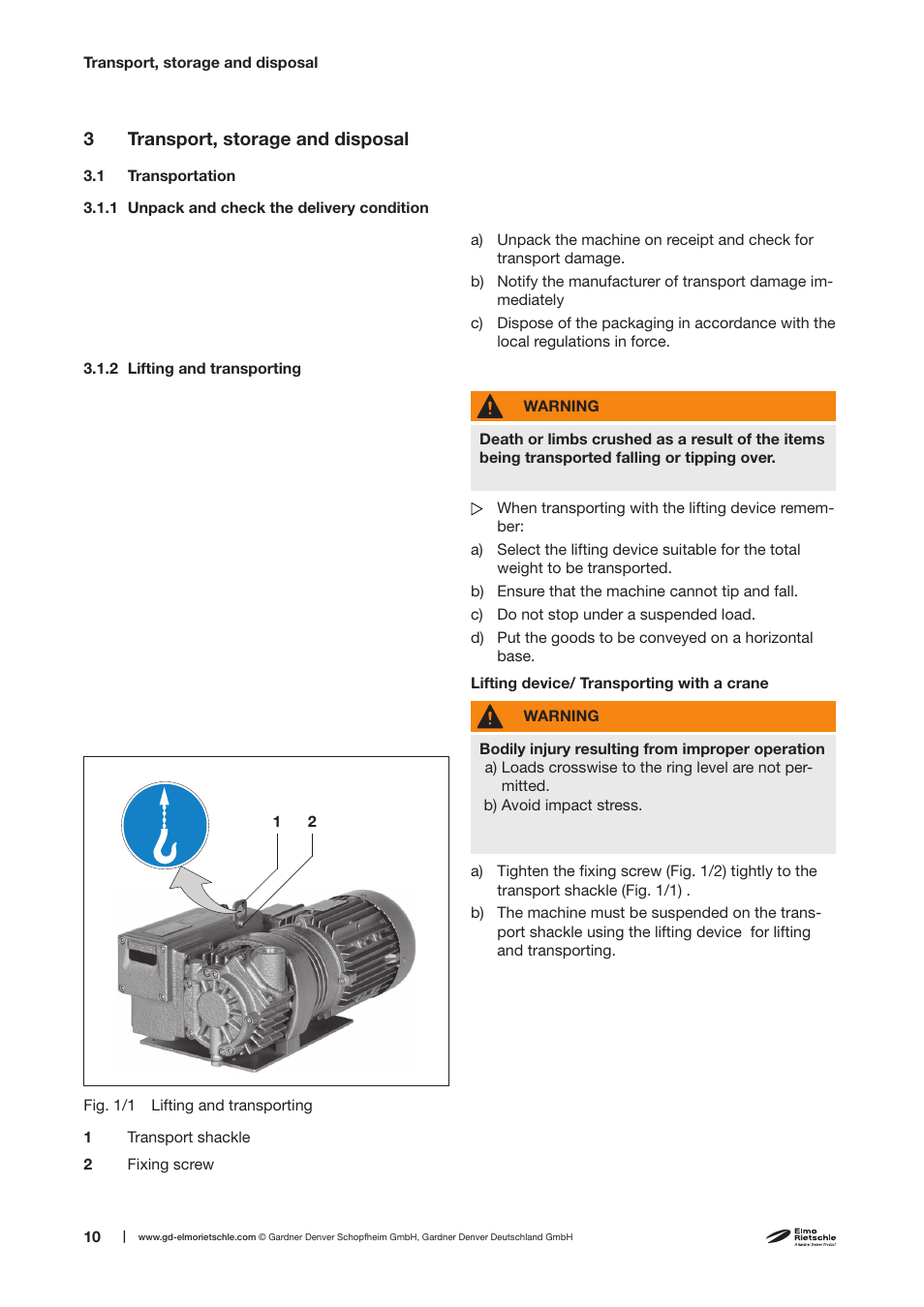 Elmo Rietschle V-VCB 20/25 User Manual | Page 10 / 32