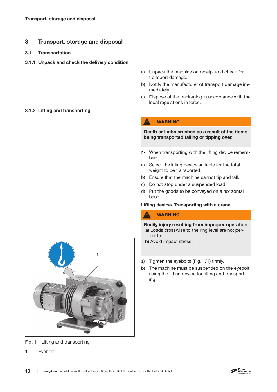 Elmo Rietschle V-VCE 25/40 User Manual | Page 10 / 34