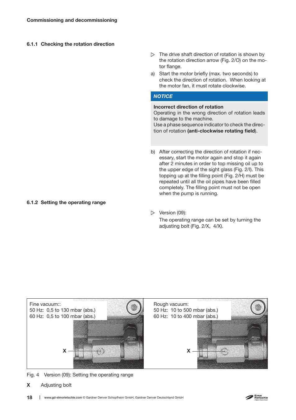 Elmo Rietschle V-VCE 25/40 User Manual | Page 18 / 34