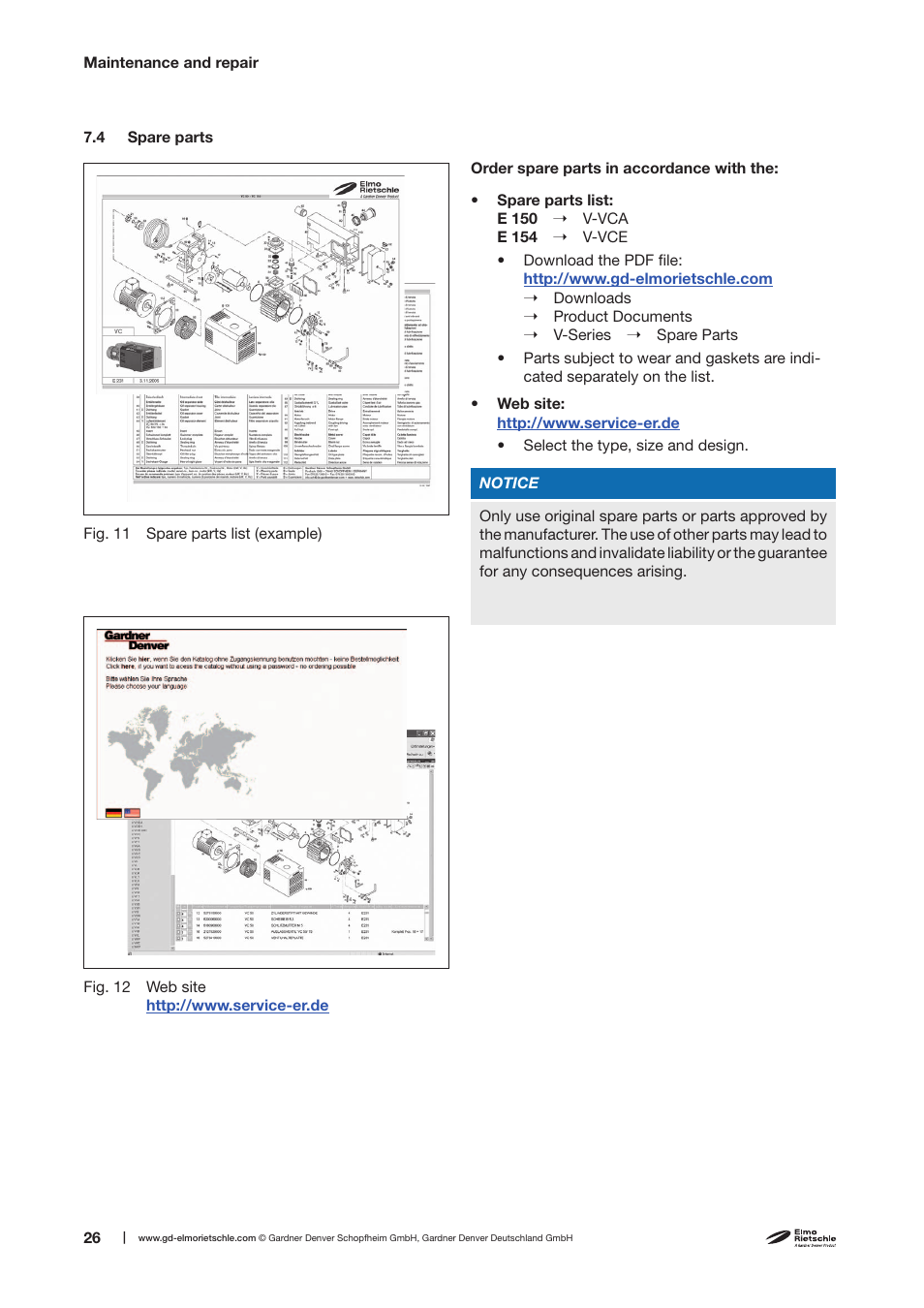 Elmo Rietschle V-VCE 25/40 User Manual | Page 26 / 34