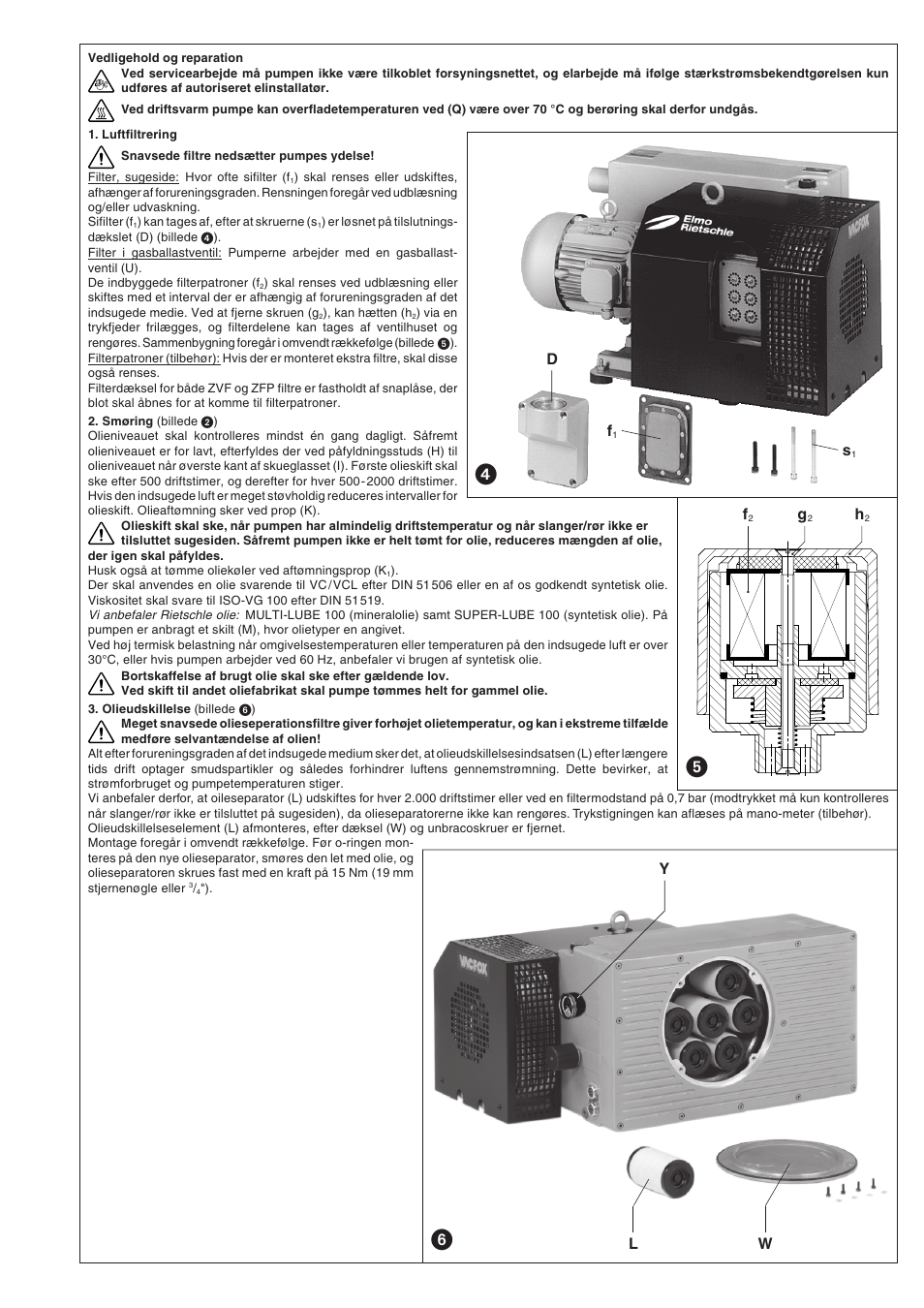 Ly w | Elmo Rietschle VC 200 User Manual | Page 19 / 40
