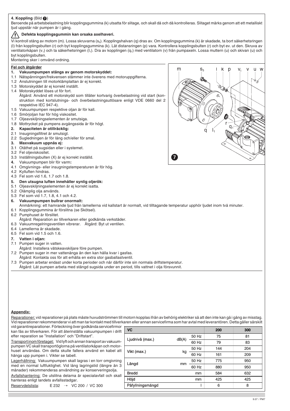 Elmo Rietschle VC 200 User Manual | Page 36 / 40
