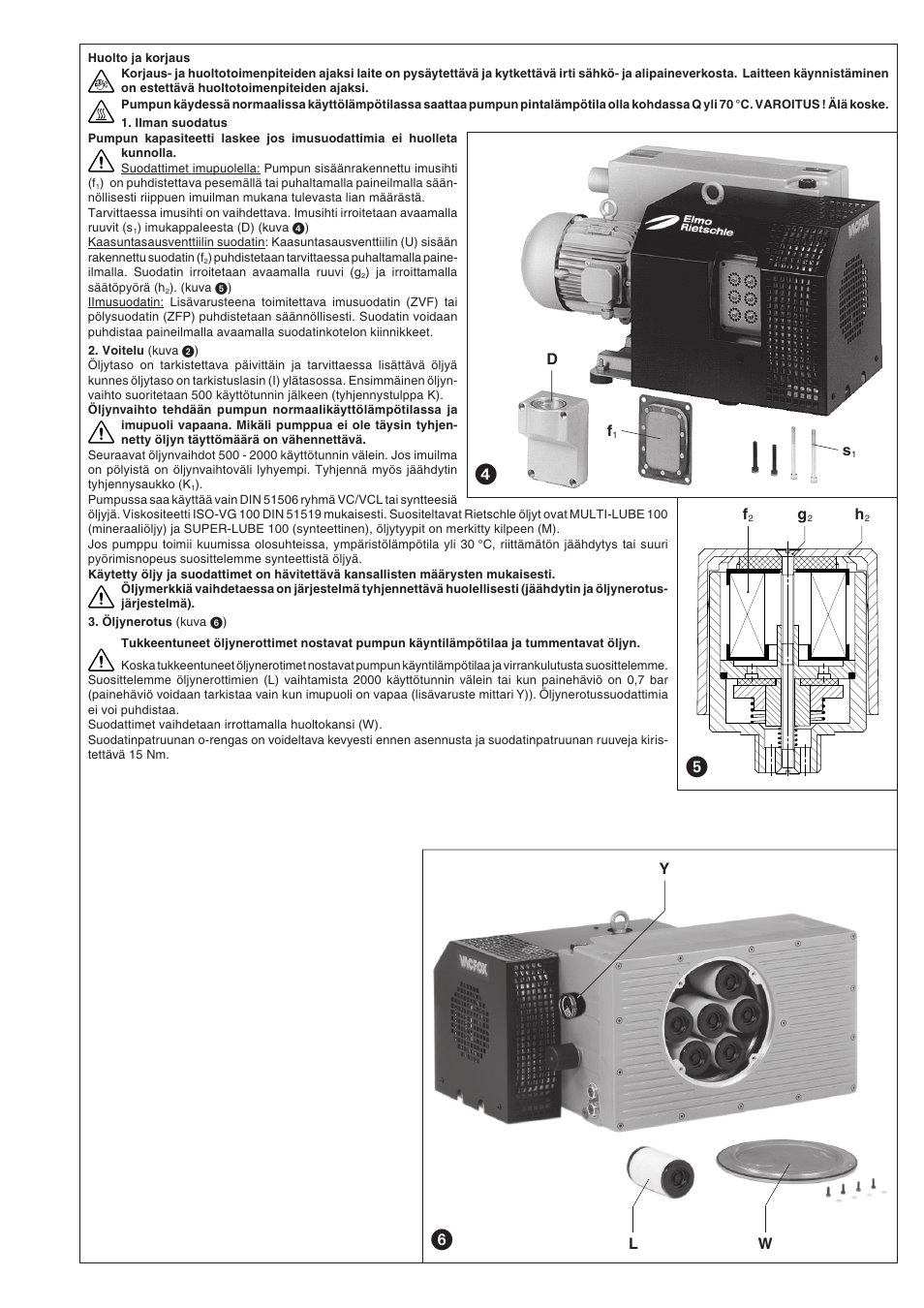 Ly w | Elmo Rietschle VC 200 User Manual | Page 39 / 40
