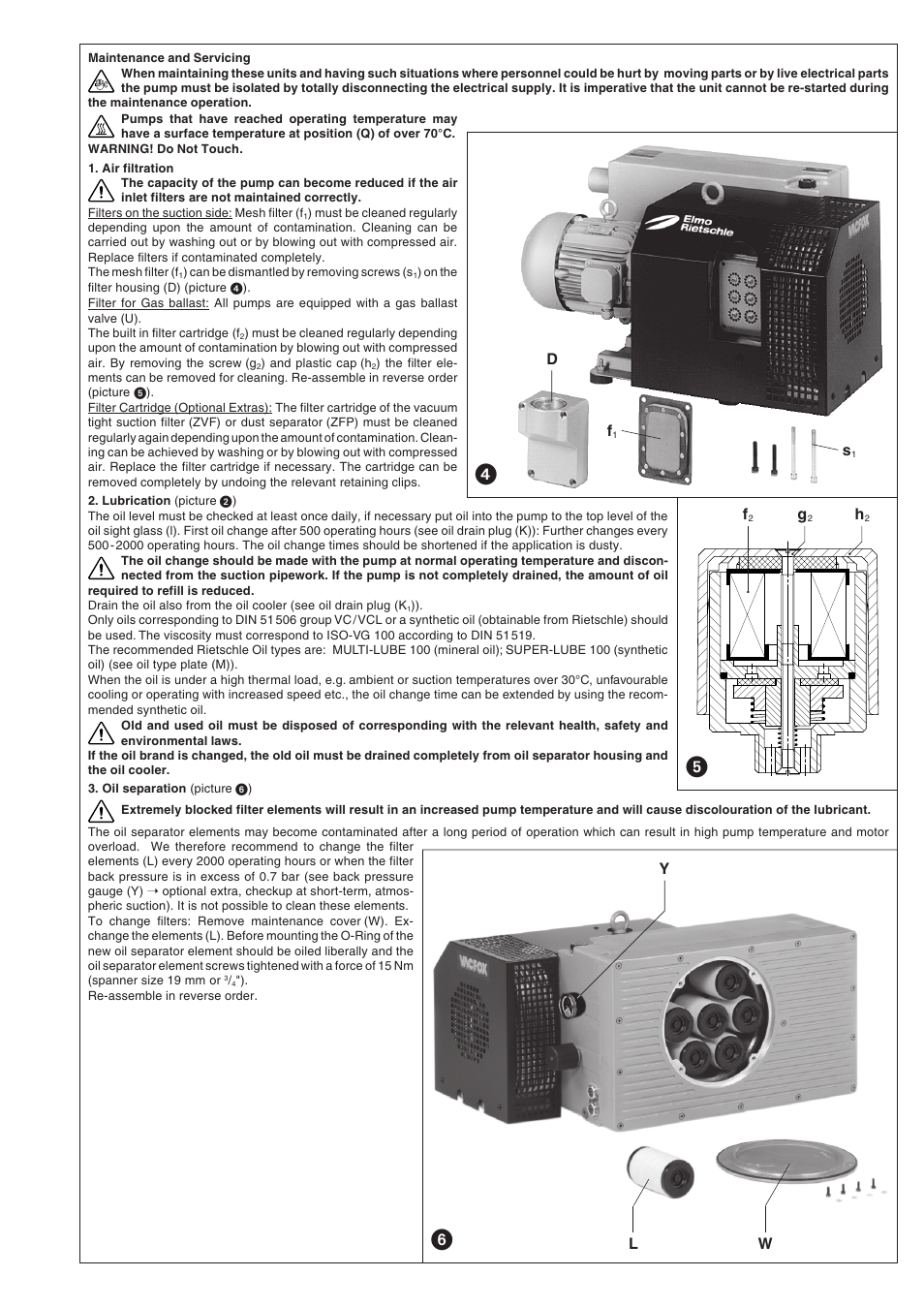 Ly w | Elmo Rietschle VC 200 User Manual | Page 7 / 40