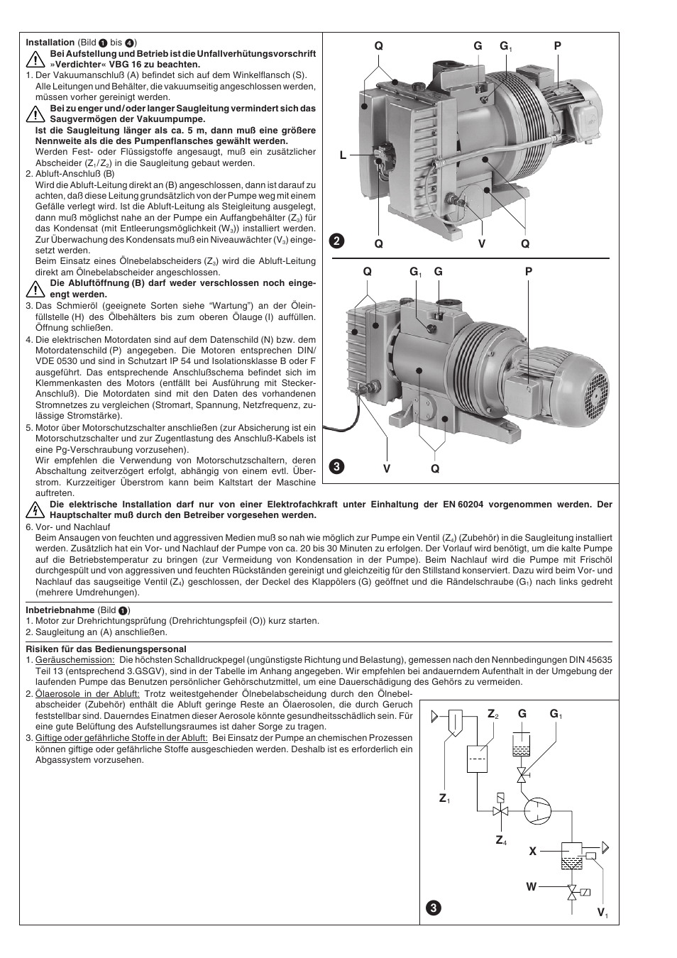 Elmo Rietschle V-VL 10/25/40/80/100 User Manual | Page 2 / 32