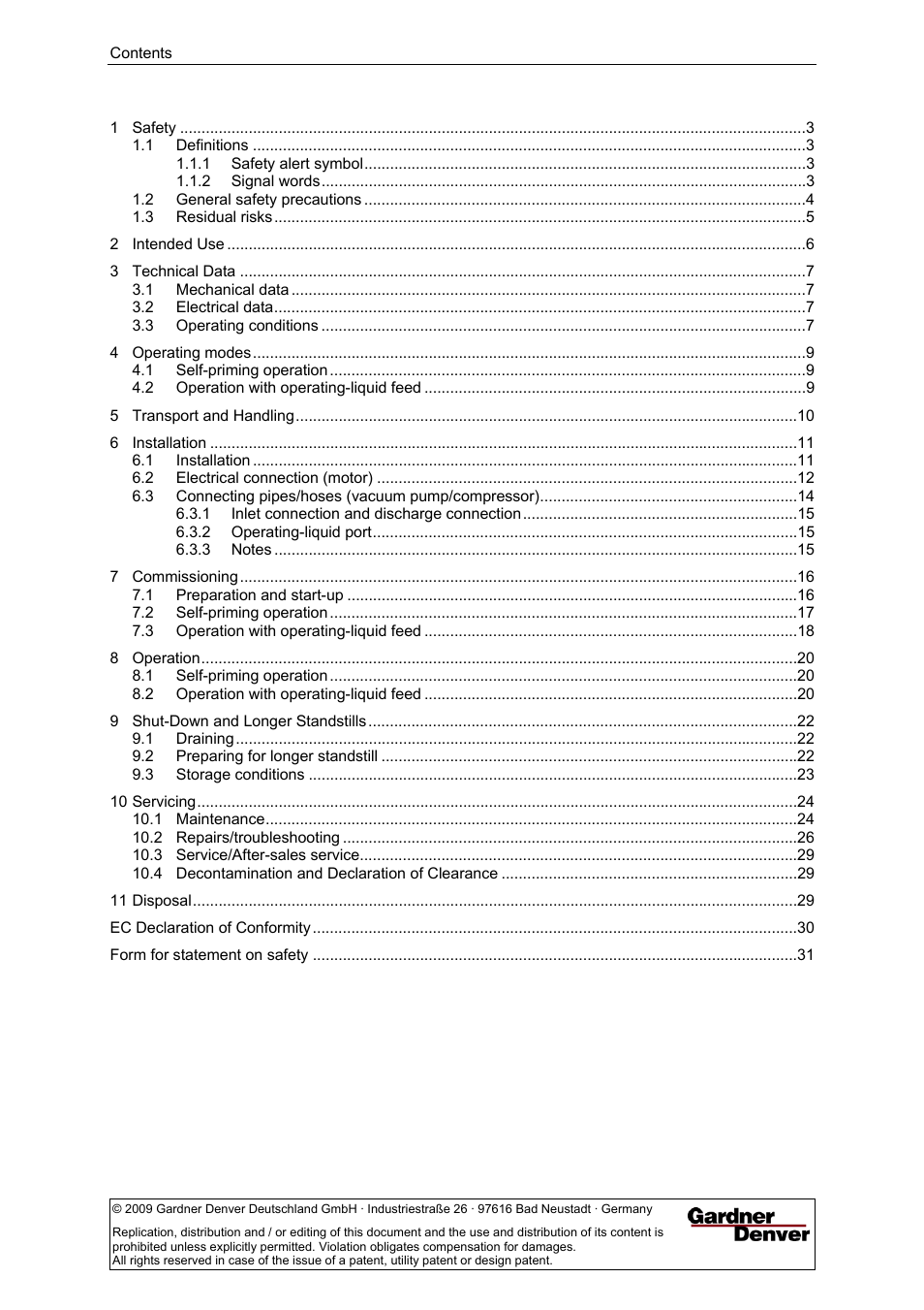 Elmo Rietschle L-BV3 User Manual | Page 2 / 32