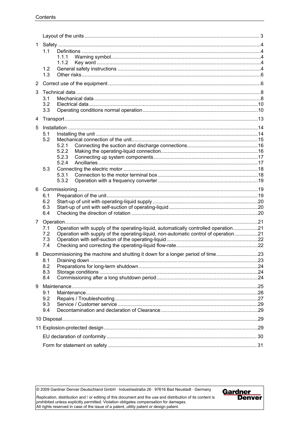 Elmo Rietschle L-BV5 Operating instructions User Manual | Page 2 / 32