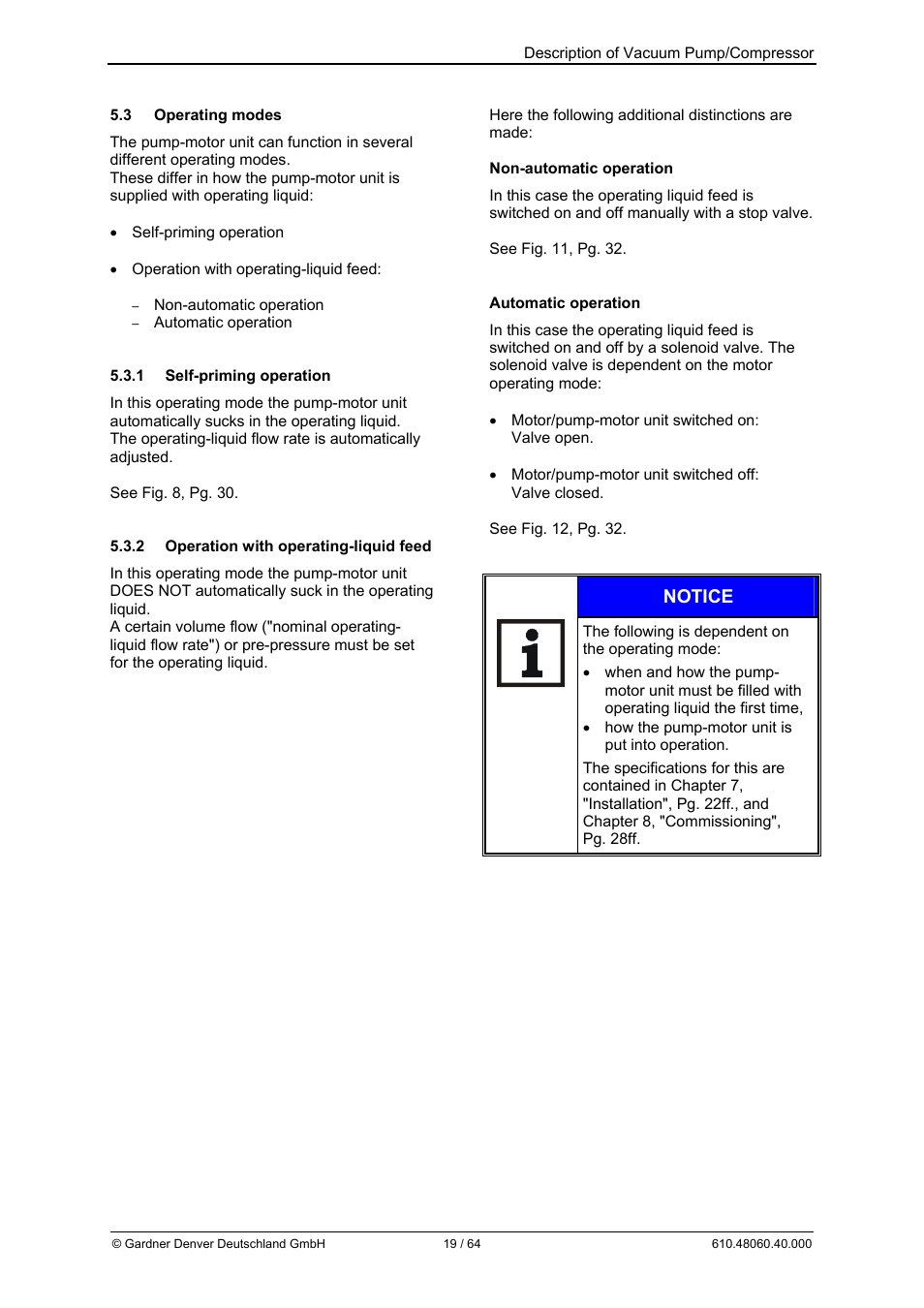 Notice | Elmo Rietschle L-BV7 User Manual | Page 19 / 64