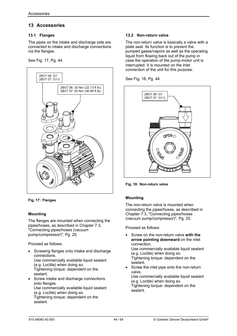 13 accessories | Elmo Rietschle L-BV7 User Manual | Page 44 / 64
