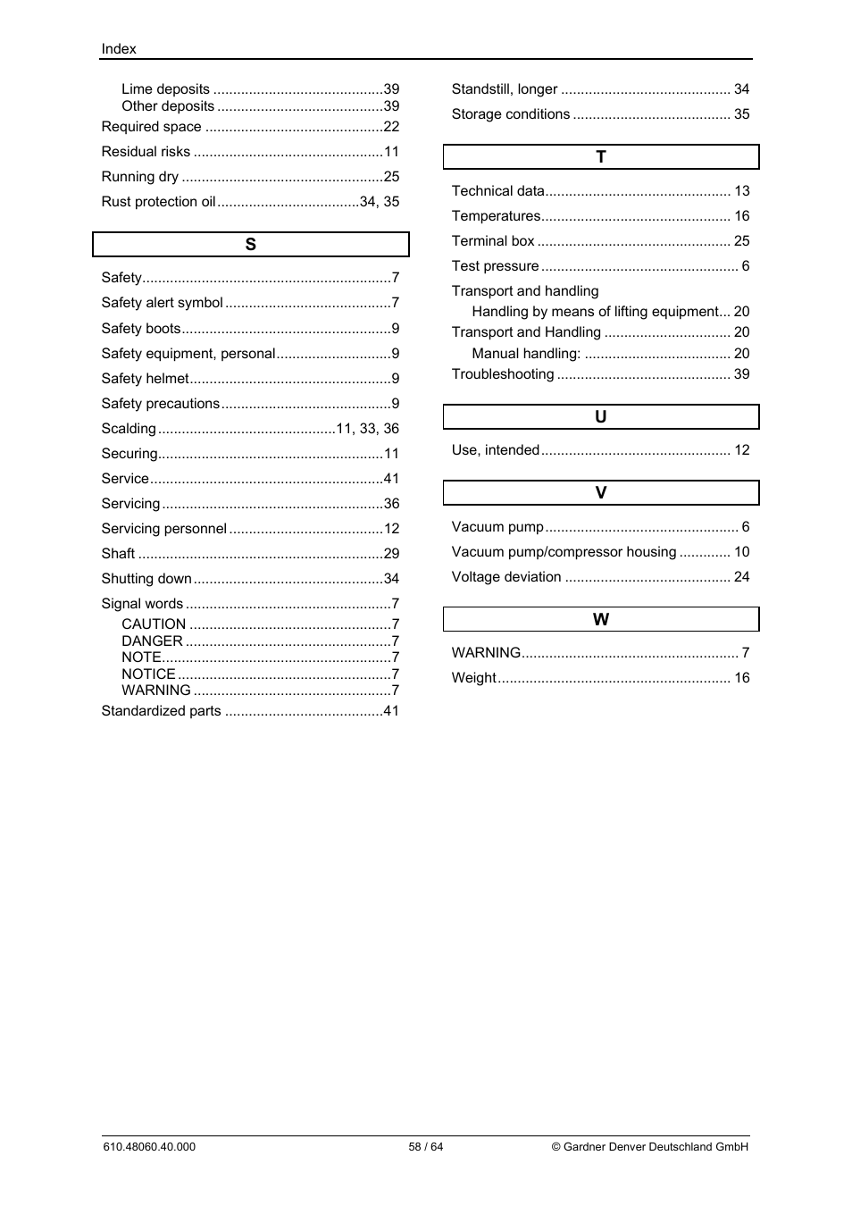 Elmo Rietschle L-BV7 User Manual | Page 58 / 64