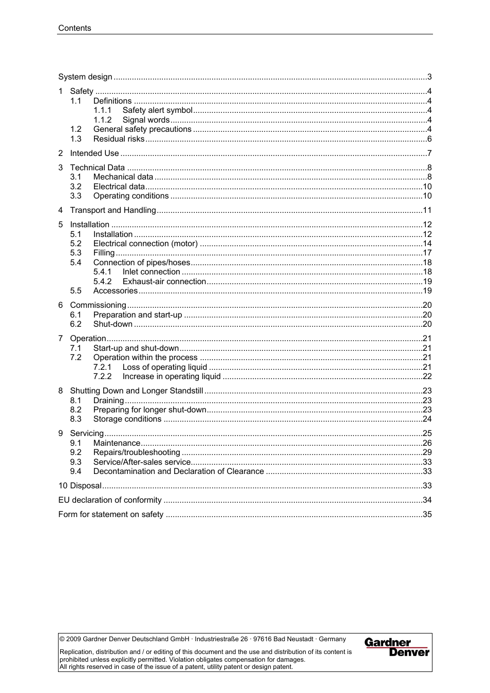 Elmo Rietschle L-BL2 User Manual | Page 2 / 36