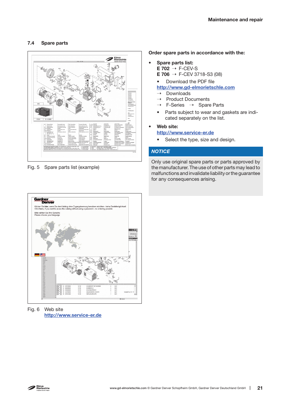 Elmo Rietschle F-CEV-D User Manual | Page 21 / 26
