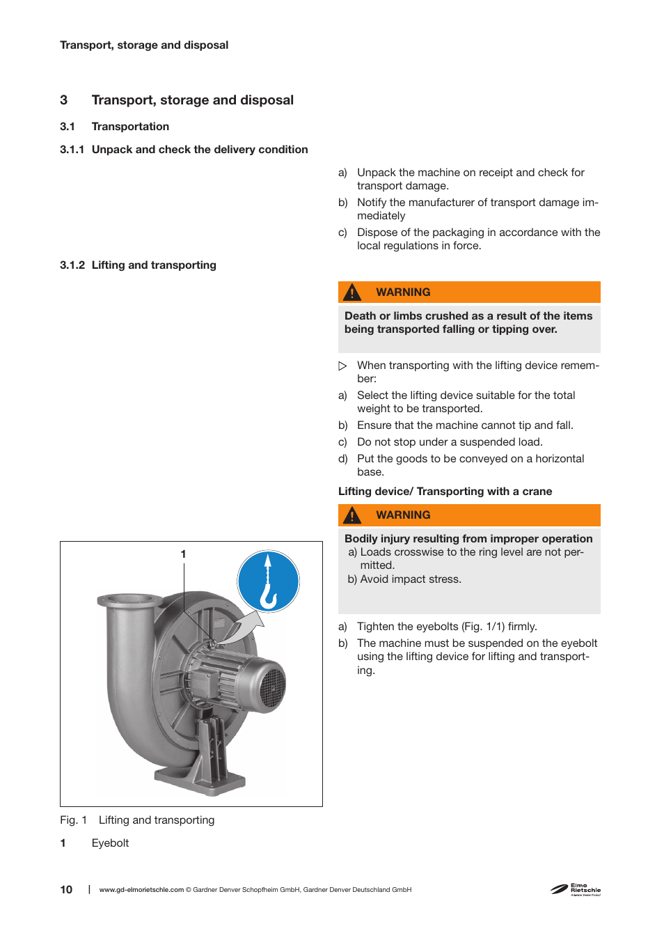 Elmo Rietschle F-REL User Manual | Page 10 / 28