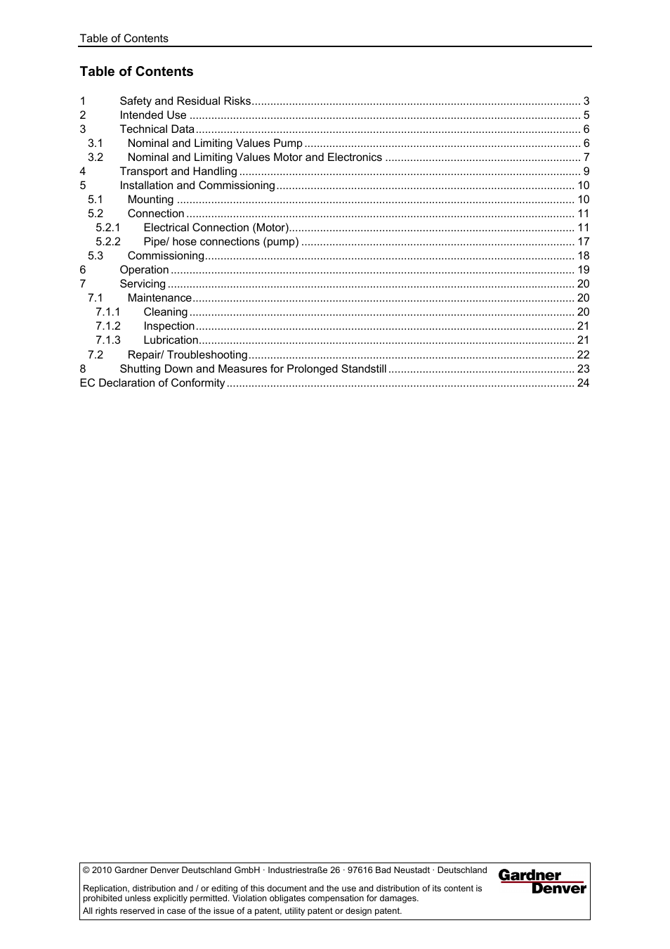 Elmo Rietschle G-BH10 User Manual | Page 2 / 30