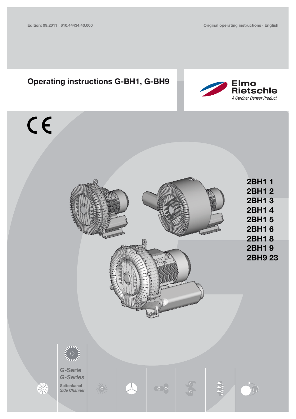 Elmo Rietschle G-BH9 User Manual | 32 pages