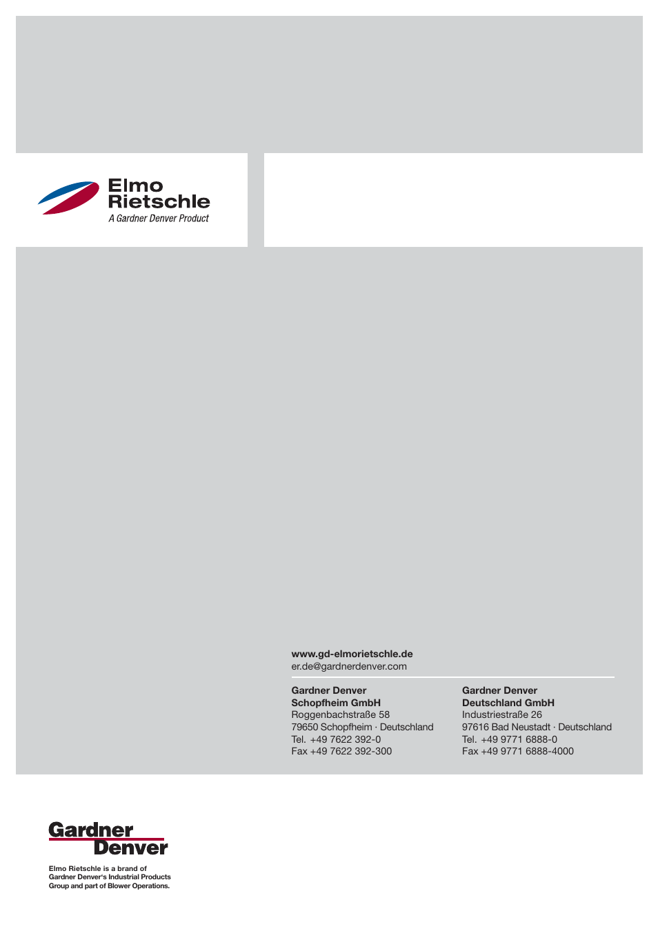 Elmo Rietschle G-BH9 User Manual | Page 32 / 32