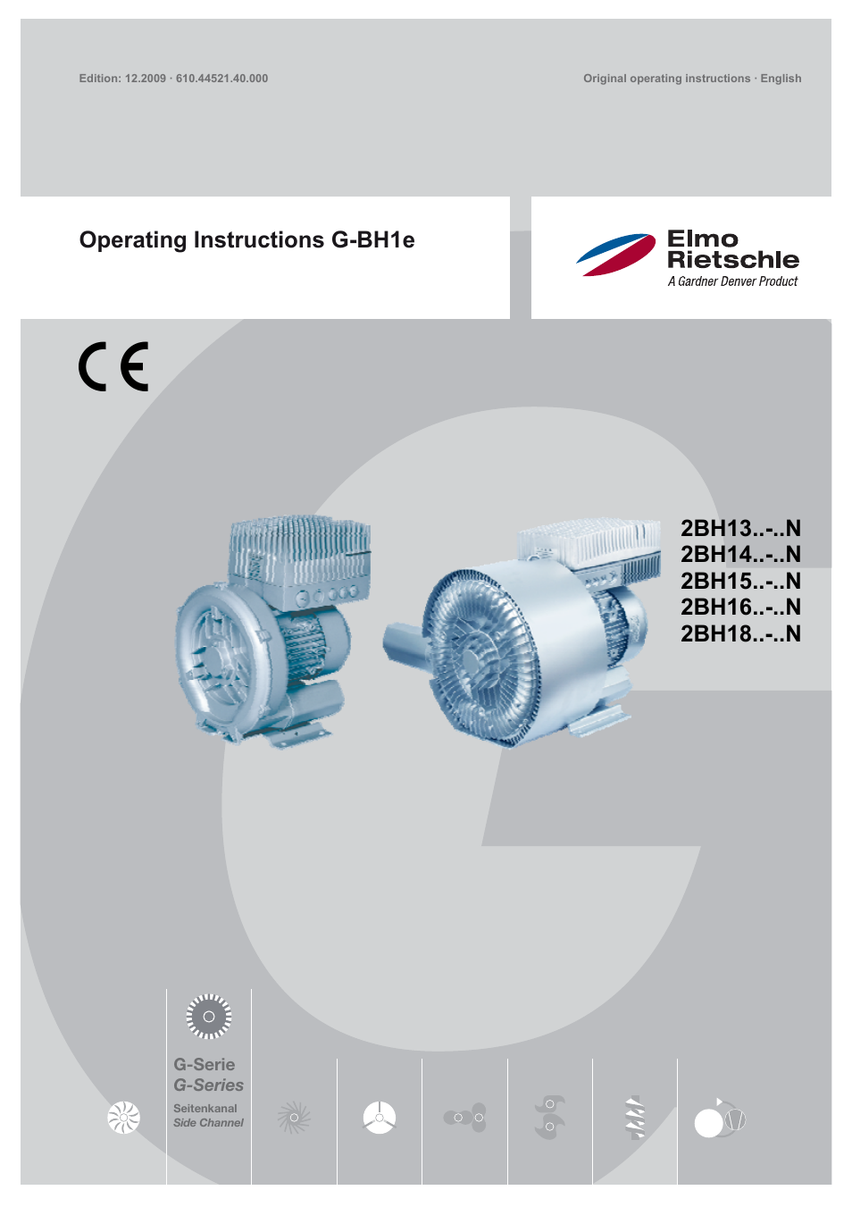 Elmo Rietschle G-BH1e User Manual | 52 pages