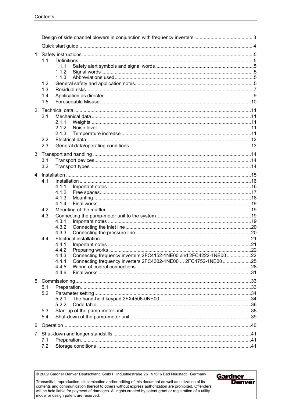 Elmo Rietschle G-BH1e User Manual | Page 2 / 52