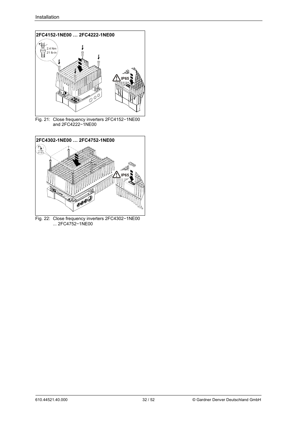 Elmo Rietschle G-BH1e User Manual | Page 32 / 52